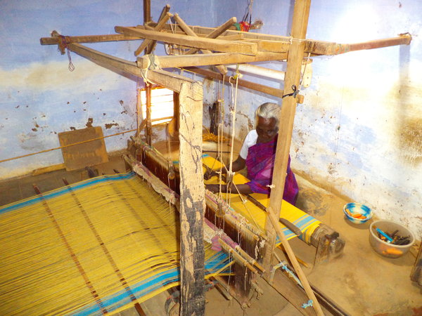 womens group weaving