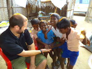 Gimme Five!! with the kids from salt pan area