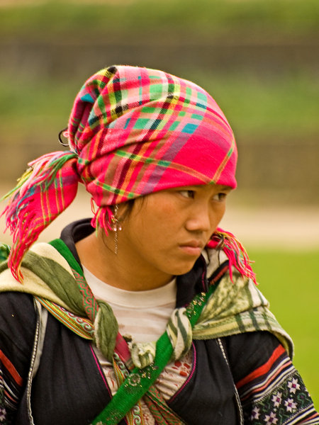 Hmong girl on the market