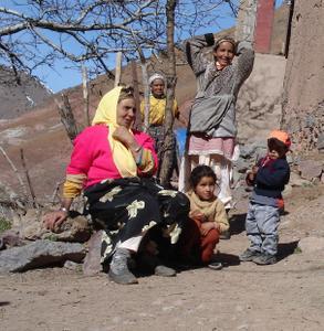 A family from a village near Aremd