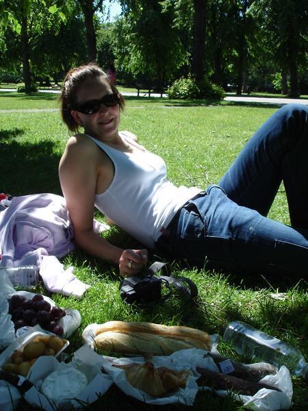 Manuela and our picnic