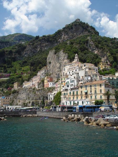 View of Amalfi from the pier