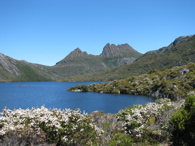 Amazingly beautiful  Cradle Mountain with Dove Lake in the fore ground