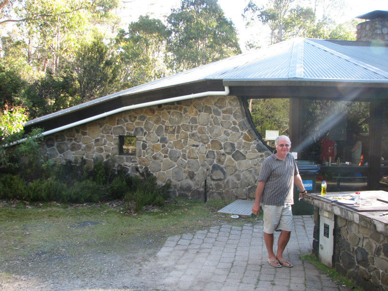 The kitchen in the Cradle Mt camp ground is Hobbit like
