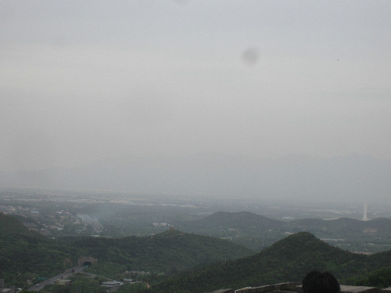  Beijing air pollution from Great Wall