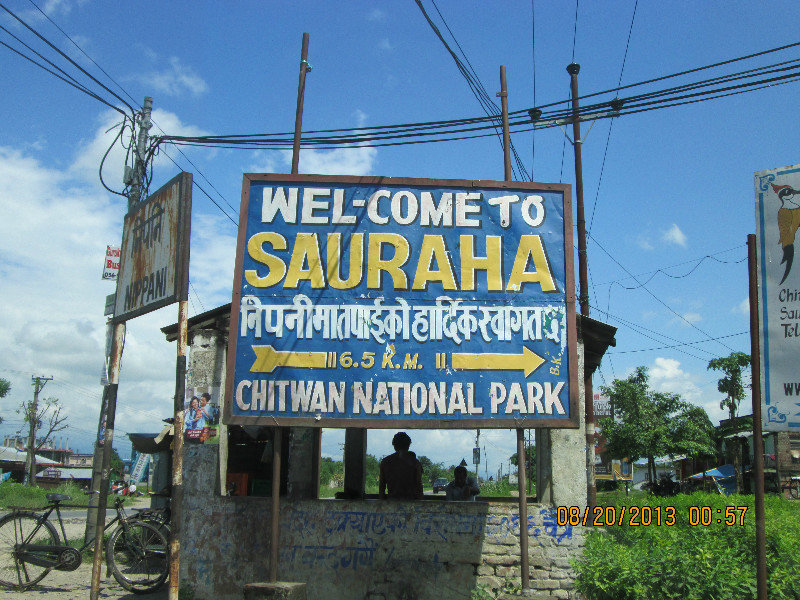 The entrance to Chitwan National Park