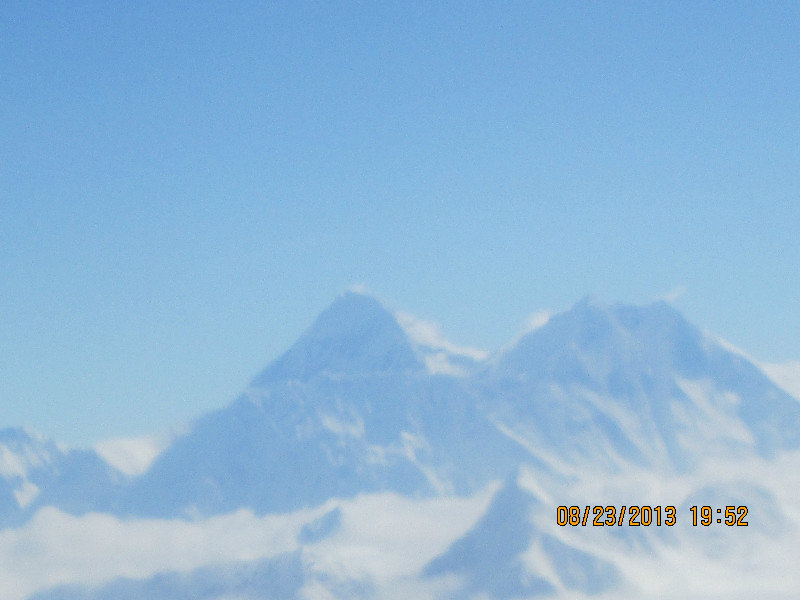 Mt Everest at left