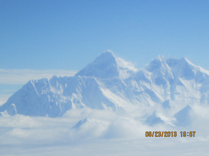 Mt Everest in middle