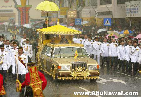 Sultan's car with gold lpated