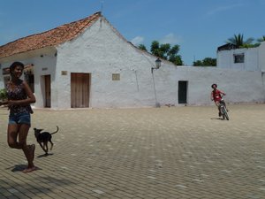 Mompox with Maria and her puppy