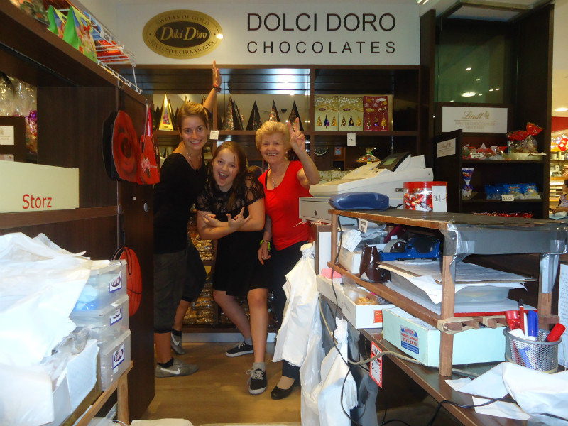 the Dolci Doro Chocolate Shop