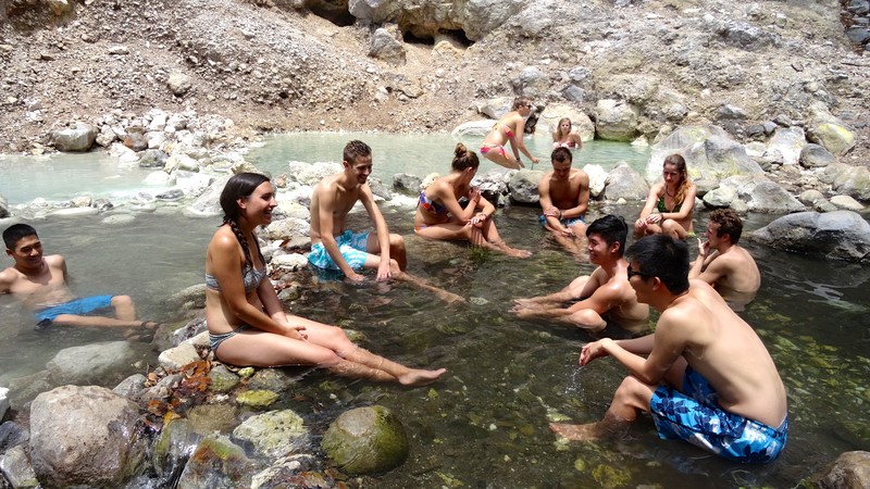 40°C? we chose to bath in the cool pools instead of the hot springs behind