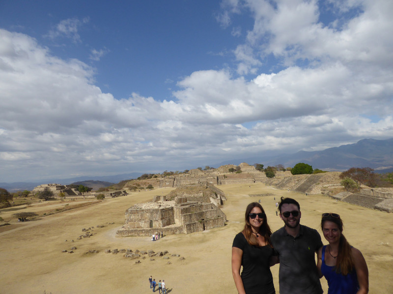 Visiting the city of Monte Alban with Max