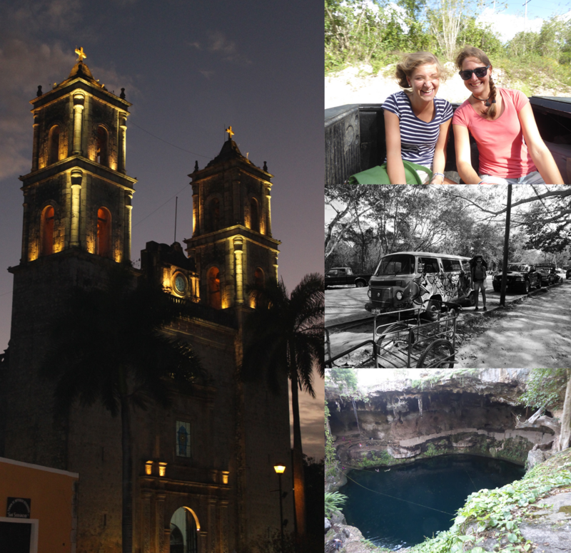 Hitchhiking to Valladolid and visiting the Cenote in the town center