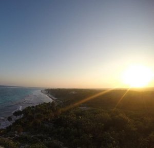 Sunset over Yukatan