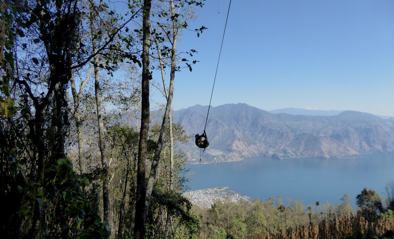 Fly high... Ropeswing at Volcán San Pedro