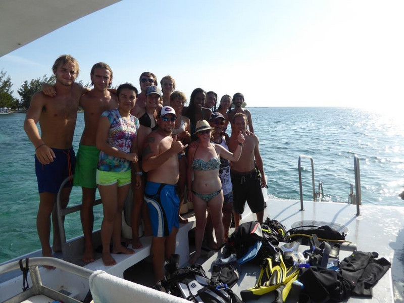 The whole diving crew