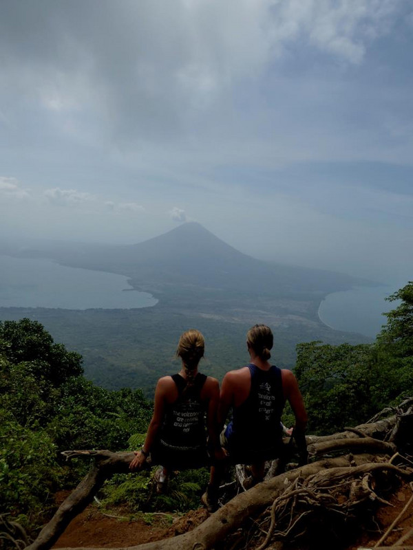 Ometepe at our feet.