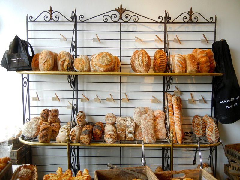 Inside the bakery