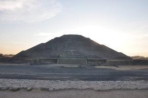 Teotihuacan, sun pyramid, 7:20 and I was the only person there.