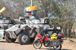 If I had some blue on my bike it could pass for Colombian military issue maybe.