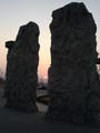 Sunset through Stonehenge