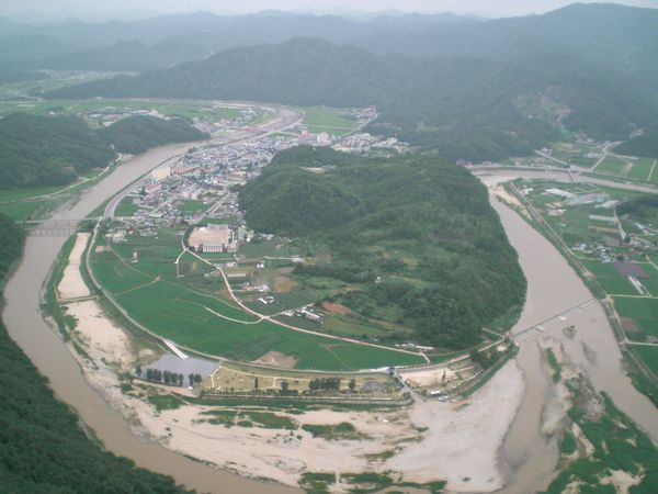 Pyeong-Chang from above