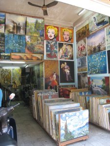 Art shops in HCMC