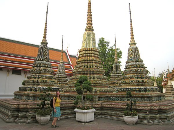 Pagodas outside the temple