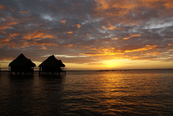 Sunset on Inhambane lagoon