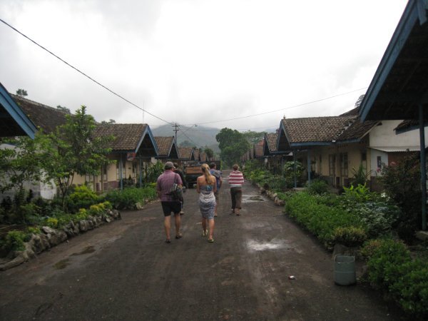 The little village of workers' houses on the coffee plantations