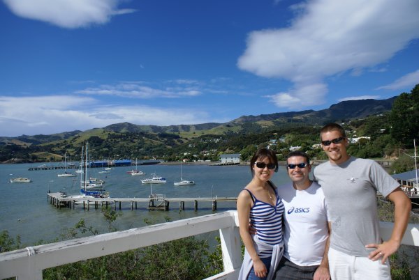 With friends in Akaroa