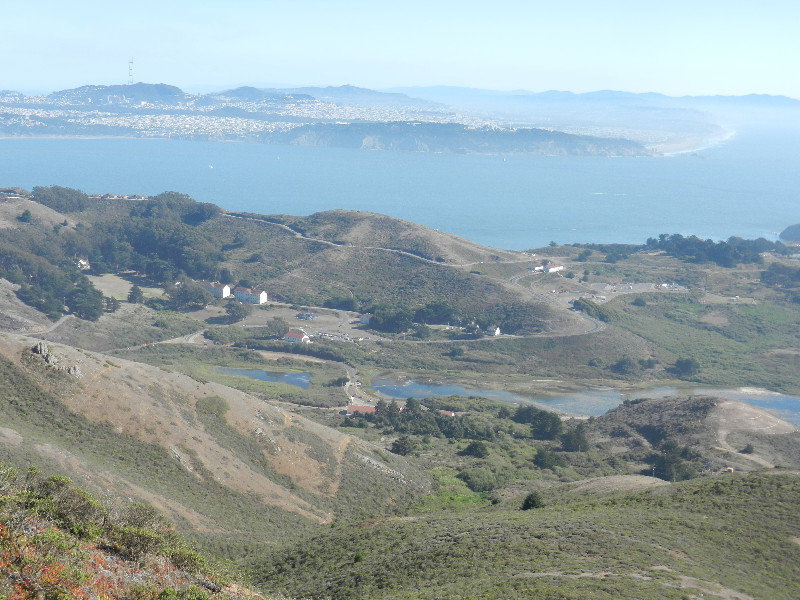 Uitzicht op San Francisco en Marin Headlands vanaf Hill 88