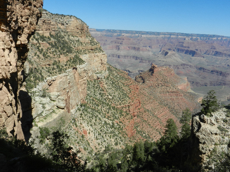 Grand Canyon vanaf de Bright Angel Trail (4)