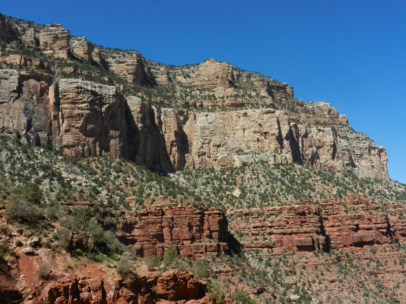 Grand Canyon vanaf de Bright Angel Trail (1)