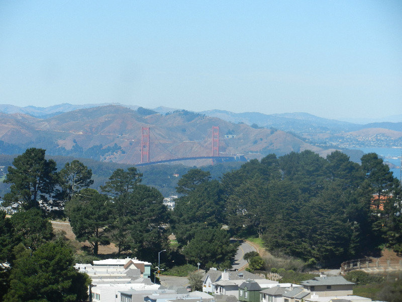 Golden Gate Bridge vanaf Twin Peaks