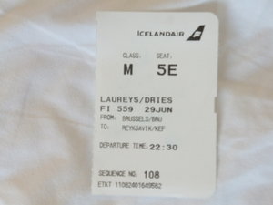 Fly ticket from Brussels to Keflavik