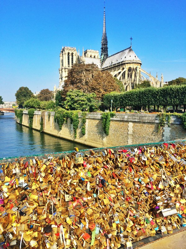 Lock Bridge with Notre Dame in the background