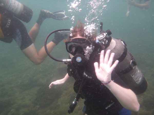 feeling good at the end of the dive!