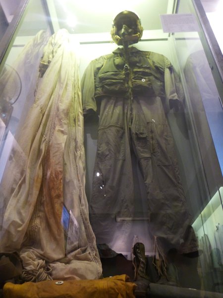 John McCain's flight suit from when his plane was shot down