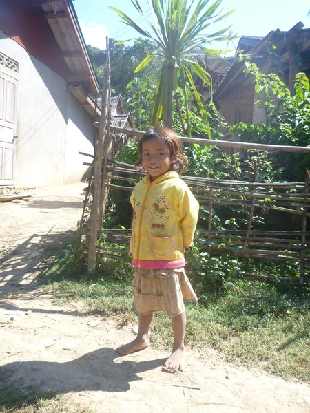 Little girl from the remote Hmong village