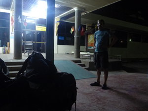 Waiting at Luang Prabang airport after it is closed
