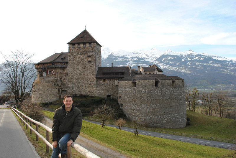Jon at Vaduz castle