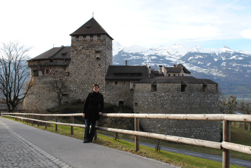 Donna at Vaduz castle