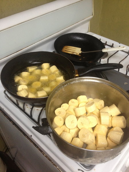Frying Plantains