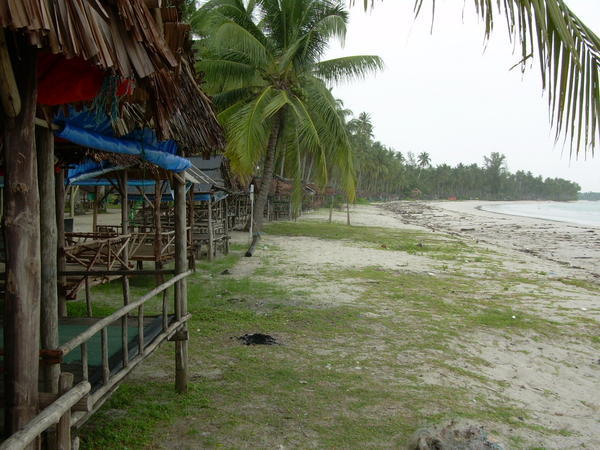 Coconut shack on the island