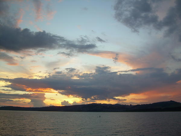Sunset over Lake Taupo