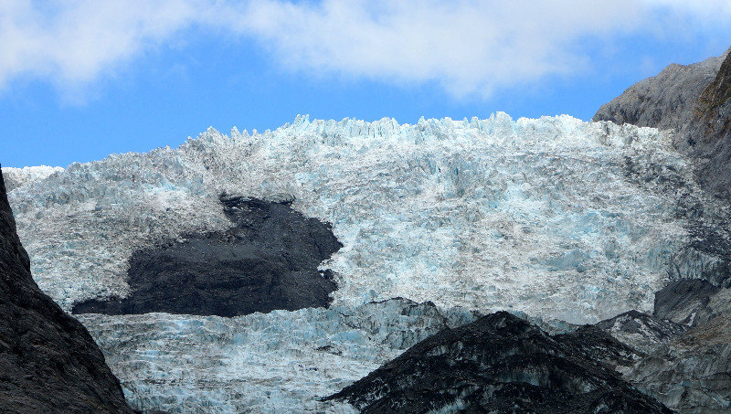 close-up van de gletsjer