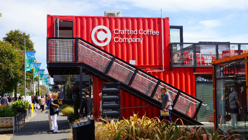 winkelcomplex in containers - Christchurch
