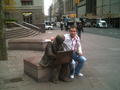 Me and a bronze statue.